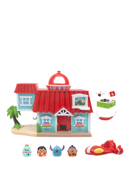 Squishmallows Squish-a-longs Disney Lilo & Stitch Lilo's House Large Playset - view 2, Multi