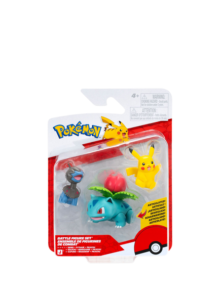 Pokémon Battle Figures 1-W29, Pack of 3, Multi