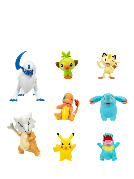 Pokémon W18 Battle Figure Multi-Pack, Pack of 8, Multi