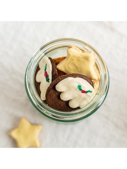 Fluff & Crumble Christmas Pudding Dog Biscuit Gift Set - view 2, Multi