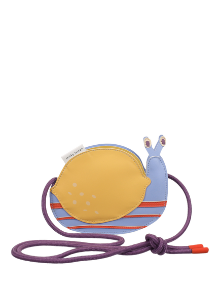 Sticky Lemon Kids' Snail Wallet Bag, Yellow/Blue/Purple, Yellow/Blue/Purple
