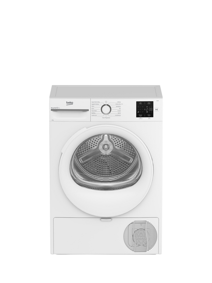 Beko OUTLET BM3T3822W Heat Pump Freestanding Tumble Dryer, 8kg Load, Like New, White, White