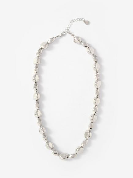 Mint Velvet Short Beaded Necklace, Silver, Silver