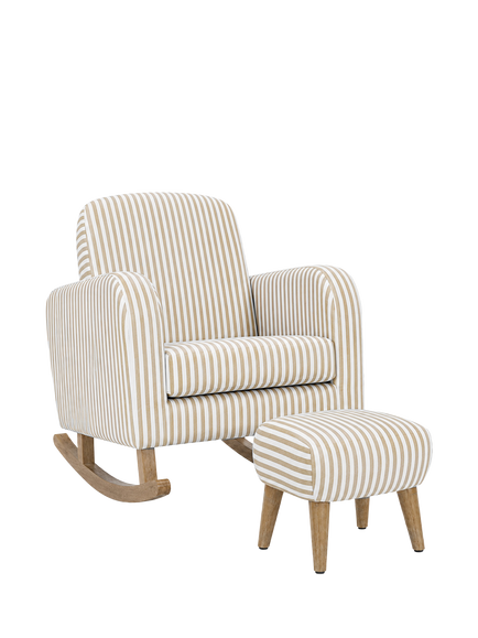 CuddleCo Etta Nursing Chair & Footstool, Natural