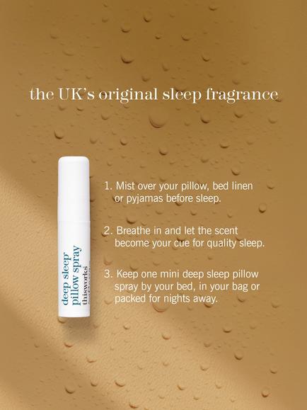 This Works Seventh Heaven Mini Deep Sleep Pillow Spray Bodycare Gift Set, 7 x 5ml - view 2, Clear Clear