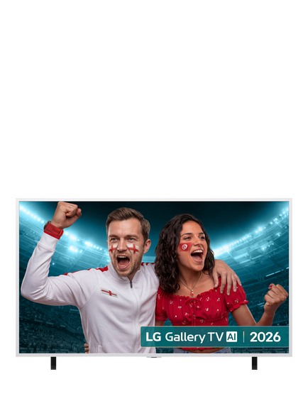 LG 65LX7B6LA (2026) QNED MiniLED HDR 4K Ultra HD Smart AI Gallery TV, 65 inch with Frame, Dolby Atmos & Slim Wall Mount, White, White