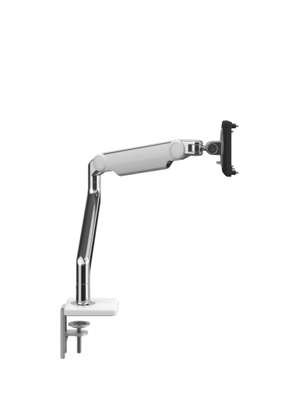 Humanscale M2.1 Monitor Arm, White - view 2, Polished Aluminium