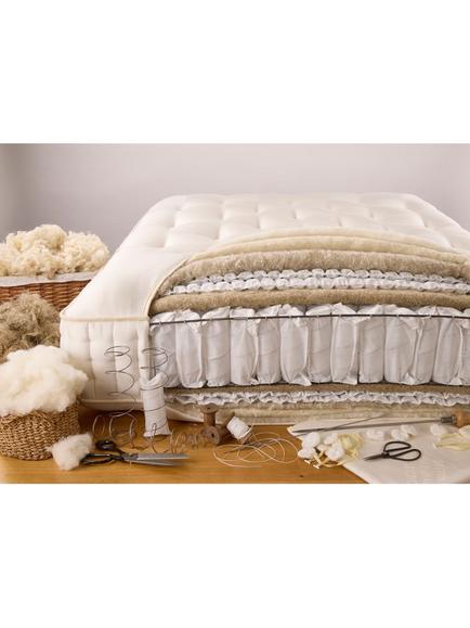 John Lewis British Natural Collection Hovingham Lambswool 13000 Pocket Spring Mattress, King Size - view 2, White