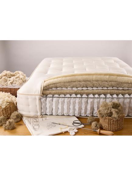 John Lewis British Natural Collection Danby Linen 2500 Pocket Spring Zip Link Mattress, Emperor - view 2, White