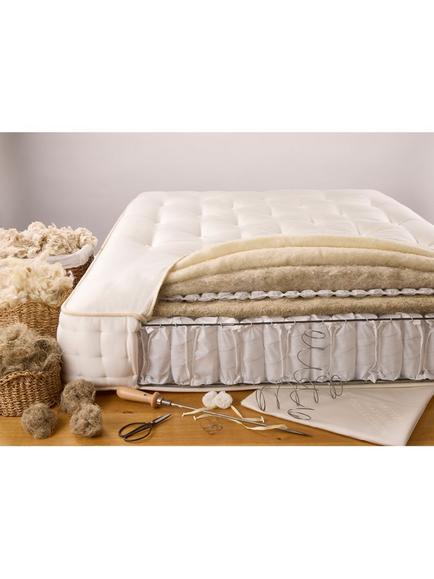 John Lewis British Natural Collection Thornton Linen 3750 Pocket Spring Mattress, Emperor - view 2, White