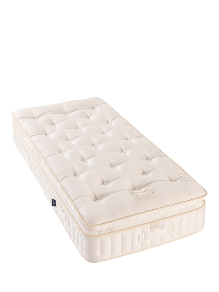 John Lewis British Natural Collection Rosedale Wool Pillowtop 4250 Pocket Spring Mattress, Single, White