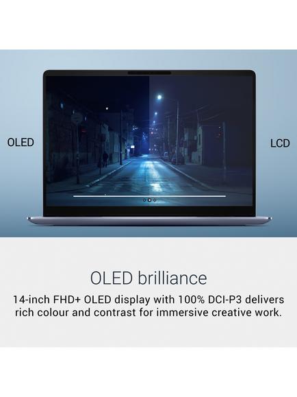 Dell 14S DS14260 Laptop, Intel Core Ultra 5 Processor, 16GB RAM, 512GB SSD, 14” Full HD OLED+, Frost Blue - view 2, Frost Blue