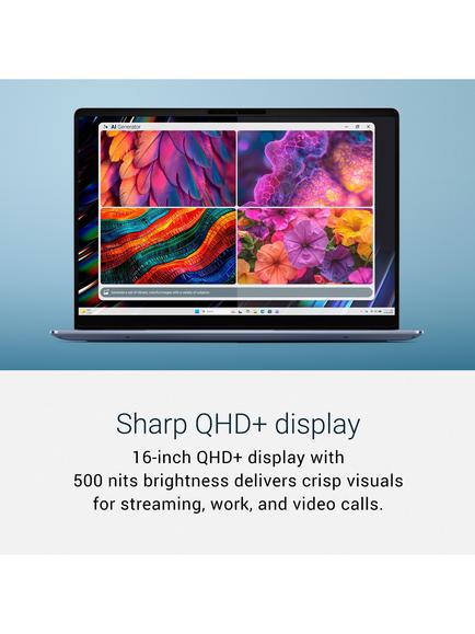 Dell 16S DS16260 Laptop, Intel Core Ultra 7 Processor, 16GB RAM, 512GB SSD, 16” Full HD+, Frost Blue - view 2, Frost Blue