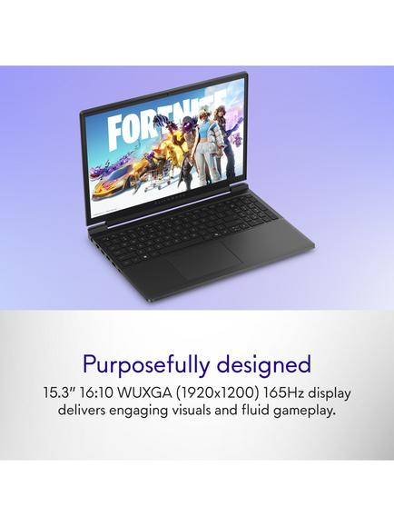 Dell Alienware 15 DA15260 Gaming Laptop, Intel Core 7 Processor, 32GB RAM, 1TB SSD, RTX 5060, 15.3” WUXGA OLED, Black - view 2, Black