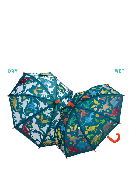 Floss & Rock Dinosaur Colour Change Umbrella - view 2, Multi