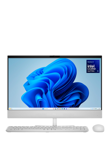 Dell 24 EC24260 All-in-One Desktop PC, Intel Core Ultra 5 Processor, 16GB RAM, 512GB SSD, 24” Full HD, Light Ash, Light Ash