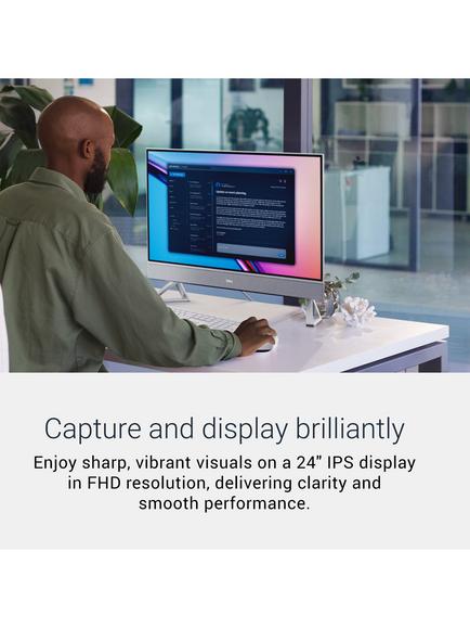 Dell 24 EC24260 All-in-One Desktop PC, Intel Core Ultra 5 Processor, 16GB RAM, 512GB SSD, 24” Full HD, Light Ash - view 2, Light Ash