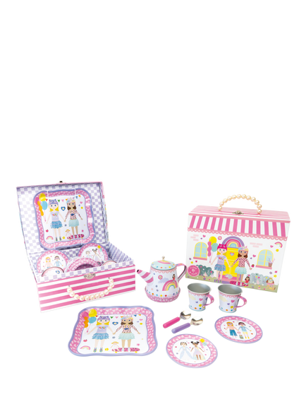 Floss & Rock Doll House Musical Tea Set, Multi