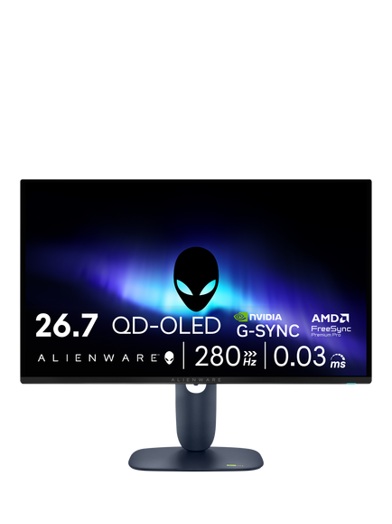Dell Alienware 27 AW2725D QD-OLED Quad HD Gaming Monitor, 27”, Interstellar Indigo, Interstellar Indigo