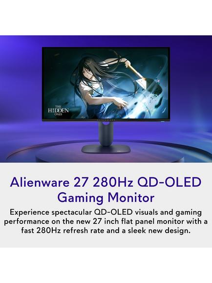 Dell Alienware 27 AW2725D QD-OLED Quad HD Gaming Monitor, 27”, Interstellar Indigo - view 2, Interstellar Indigo