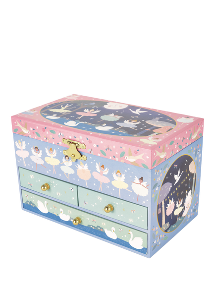 Floss & Rock Enchanted 3 Drawer Musical Jewellery Box - view 2, Multi