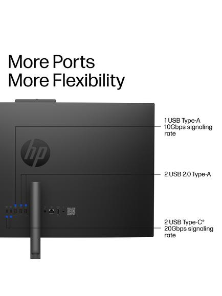 HP OmniStudio 27-cu0010na All-in-One Desktop PC, Intel Core i5 Processor, 8GB RAM, 512GB SSD, 27" Full HD, Cotton White - view 2, Cotton White
