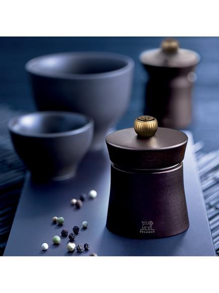Peugeot Baya Wood Salt & Pepper Mills, 8cm - view 2, Chocolate