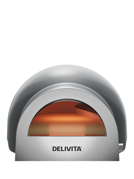 DeliVita Flow Dual Fuel Pizza Oven, Hale Grey - view 2, Hale Grey