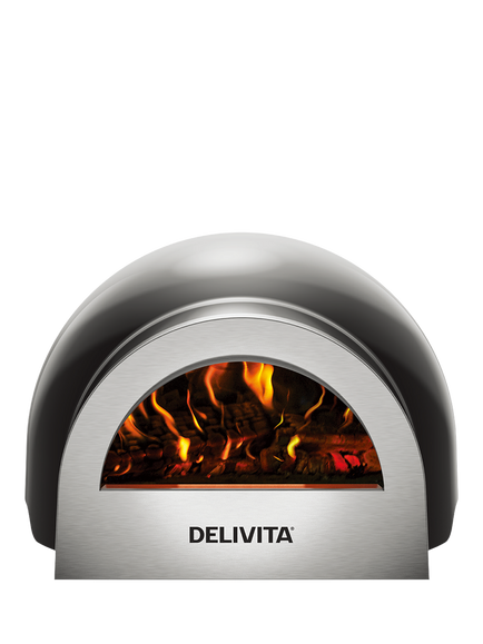 DeliVita Origin Wood Fired Pizza Oven, Very Black - view 2, Very Black