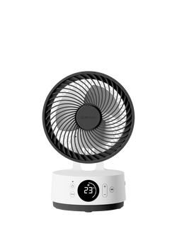 Meaco Sefte 6" Desk Fan, White Charcoal, White Charcoal