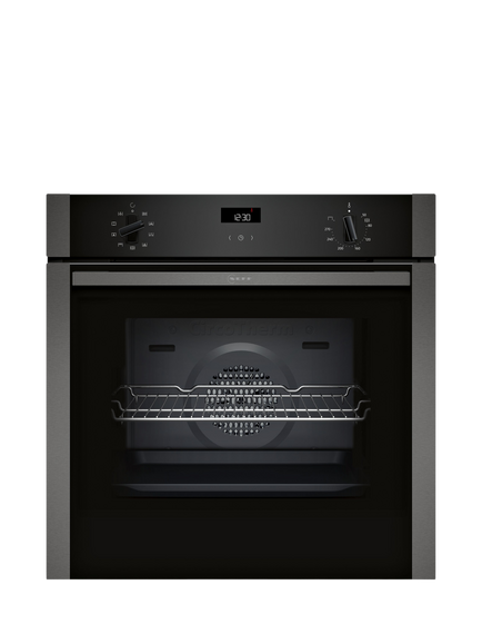 NEFF OUTLET N50 B1ACE4AG3B Built In Electric Single Oven, Like New, Graphite-grey, Graphite-grey