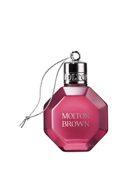 Molton Brown Fiery Pink Pepper Bath & Shower Gel 75ml Festive Bauble, Clear