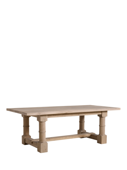 Halo Gun Barrel Dining Table, Weathered Pine, Weathered Pine