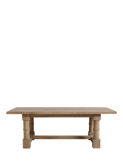 Halo Gun Barrel Dining Table, Weathered Pine - view 2, Weathered Pine