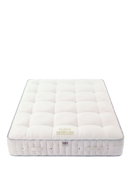 Millbrook Beds Hampshire Collection Chilworth 12000 Pocket Spring Mattress, Medium Tension, Double - view 2, White