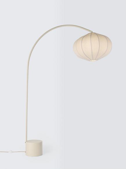 John Lewis Pumpkin Over Arch Floor Lamp, Ivory, Ivory