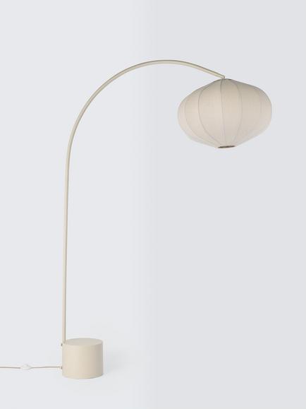 John Lewis Pumpkin Over Arch Floor Lamp, Ivory - view 2, Ivory