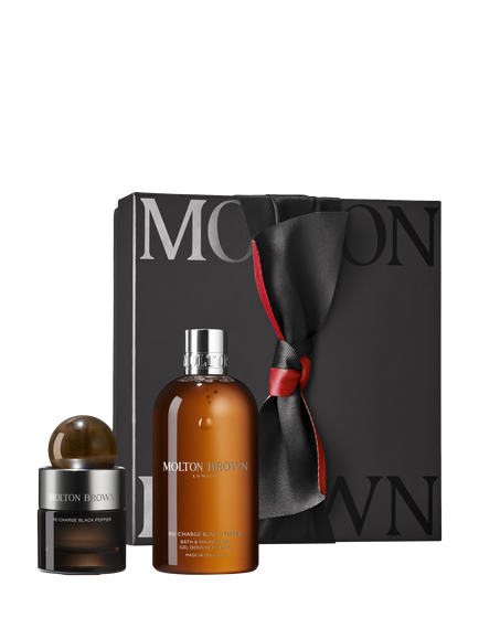 Molton Brown Re-Charge Black Pepper Bodycare Gift Set, Clear