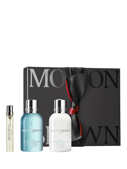 Molton Brown Coastal Cypress & Sea Fennel Bodycare Gift Set, Clear
