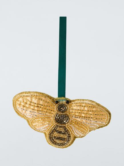 John Lewis The Curator Beaded Bee Tree Decoration, Multi