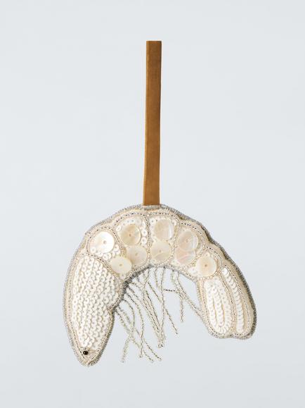 John Lewis The Connoisseur Beaded Prawn Tree Decoration, Pink, Multi