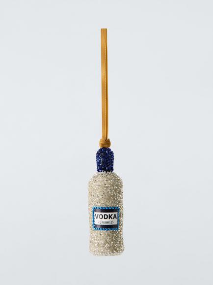 John Lewis The Connoisseur Beaded Vodka Bottle Tree Decoration, Multi, Multi