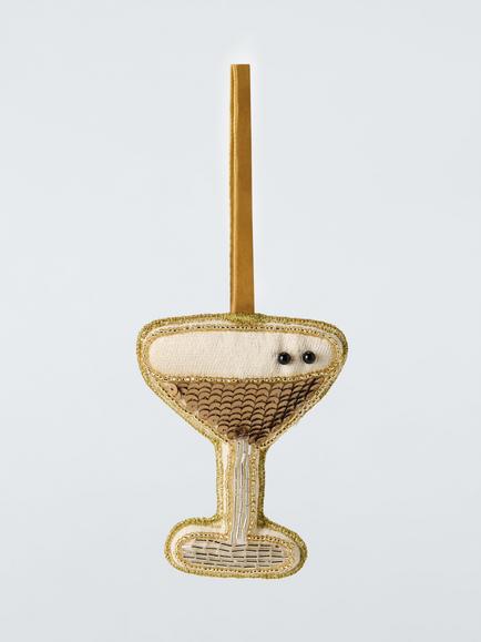 John Lewis The Connoisseur Beaded Espresso Martini Tree Decoration, Multi, Multi