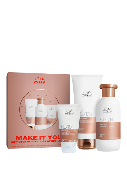 Wella Professionals Fusion Intense Repair Make It You Haircare Gift Set, Clear