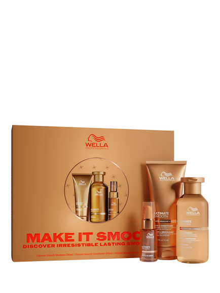 Wella Professionals Ultimate Smooth Make It Smooth Haircare Gift Set, Clear