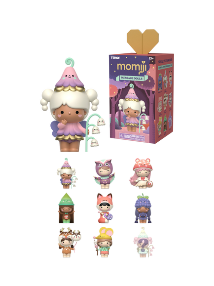 Momiji Sugar Plum Wood Message Doll, Assorted, Multi