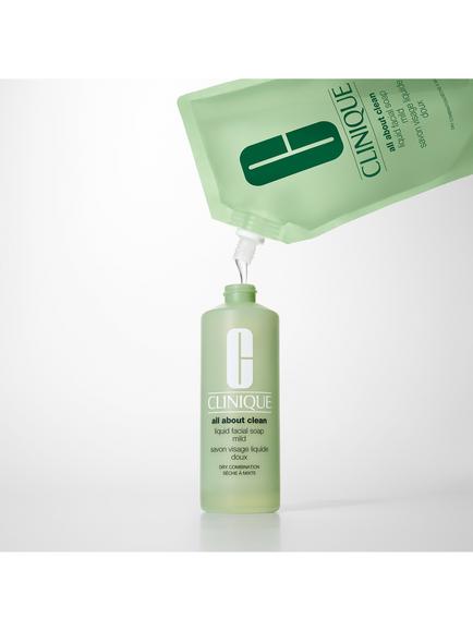 Clinique Liquid Facial Soap Mild Refill Dry Combination, 400ml - view 2, 
