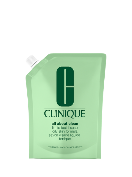 Clinique All About Clean Liquid Facial Soap Combination Oily/Oily Refill, 400ml, 