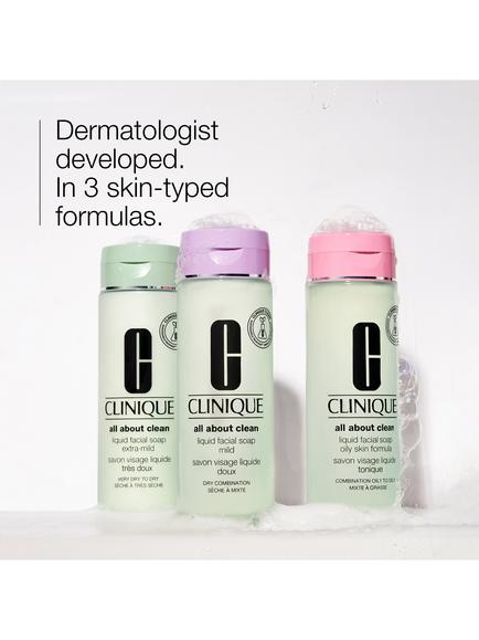Clinique All About Clean Liquid Facial Soap Combination Oily/Oily Refill, 400ml - view 2, 