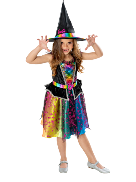 Barbie Kids' Rainbow Witch Costume - view 2, Multi